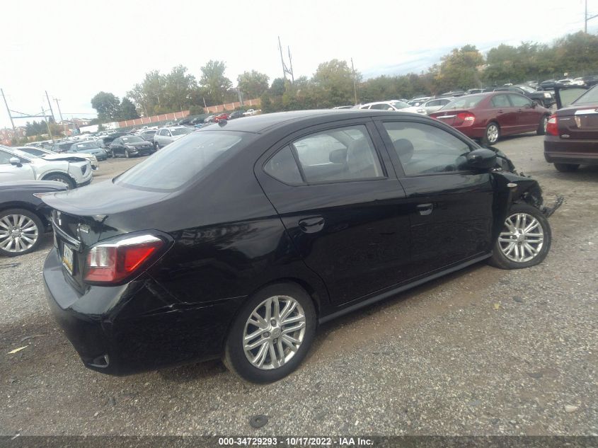 2021 MITSUBISHI MIRAGE G4 ES/LE/CARBONITE EDITION VIN: ML32FUFJ9MHF01612