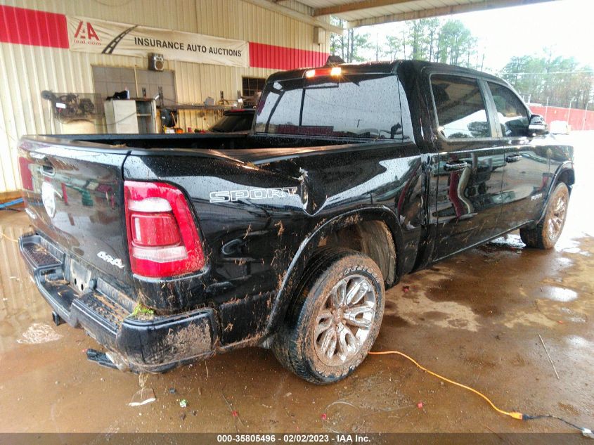 2021 RAM 1500 LARAMIE VIN: 1C6SRFJT4MN789196