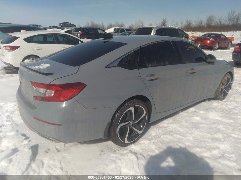 2022 HONDA ACCORD SEDAN SPORT VIN: 1HGCV2F39NA021668
