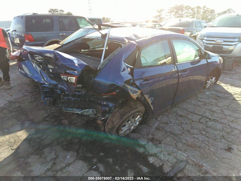 2022 HYUNDAI ACCENT SEL VIN: 3KPC24A60NE187479