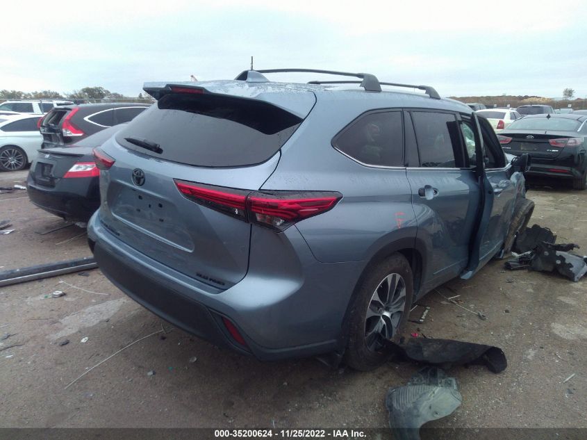 2022 TOYOTA HIGHLANDER XLE VIN: 5TDGZRBH1NS213653