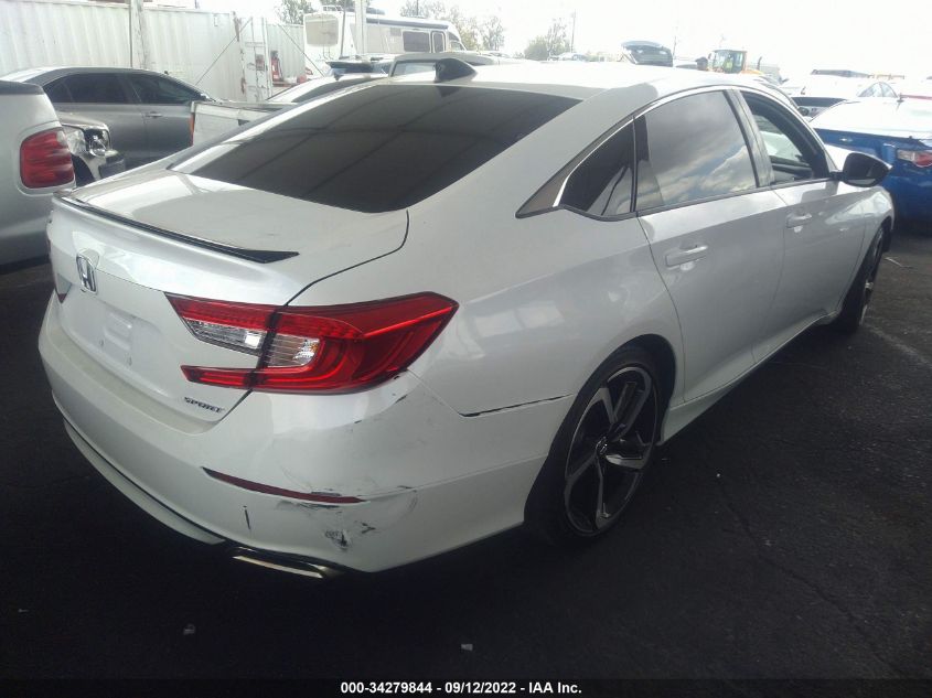 2022 HONDA ACCORD SEDAN SPORT VIN: 1HGCV1F36NA056811