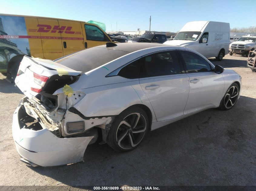 2021 HONDA ACCORD SEDAN SPORT SE VIN: 1HGCV1F43MA072486
