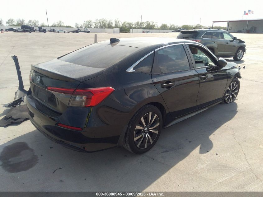 2022 HONDA CIVIC SEDAN EX VIN: JHMFE1F77NX003013
