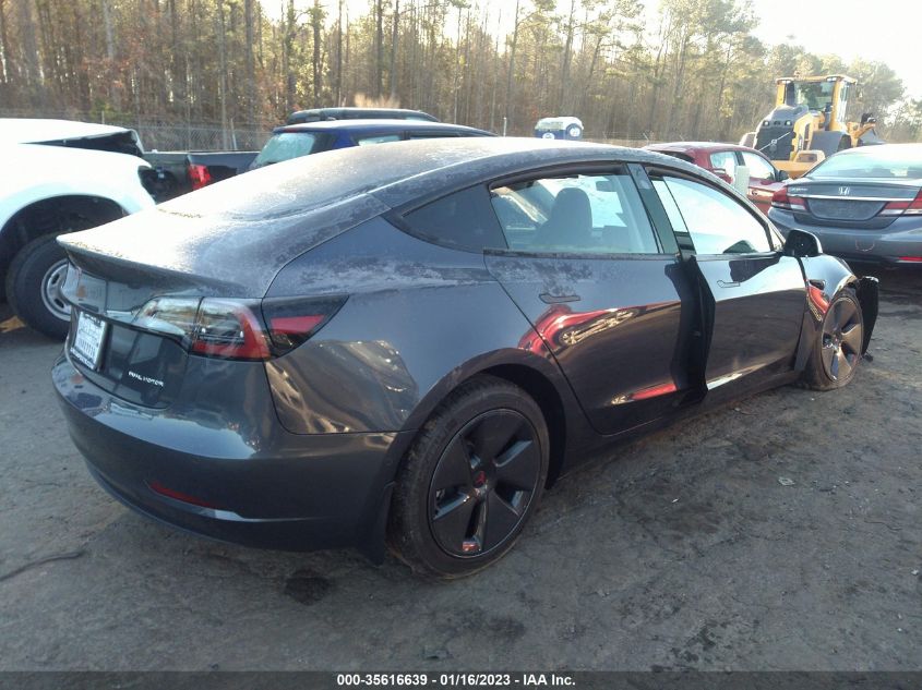 2022 TESLA MODEL 3 LONG RANGE VIN: 5YJ3E1EB5NF256545