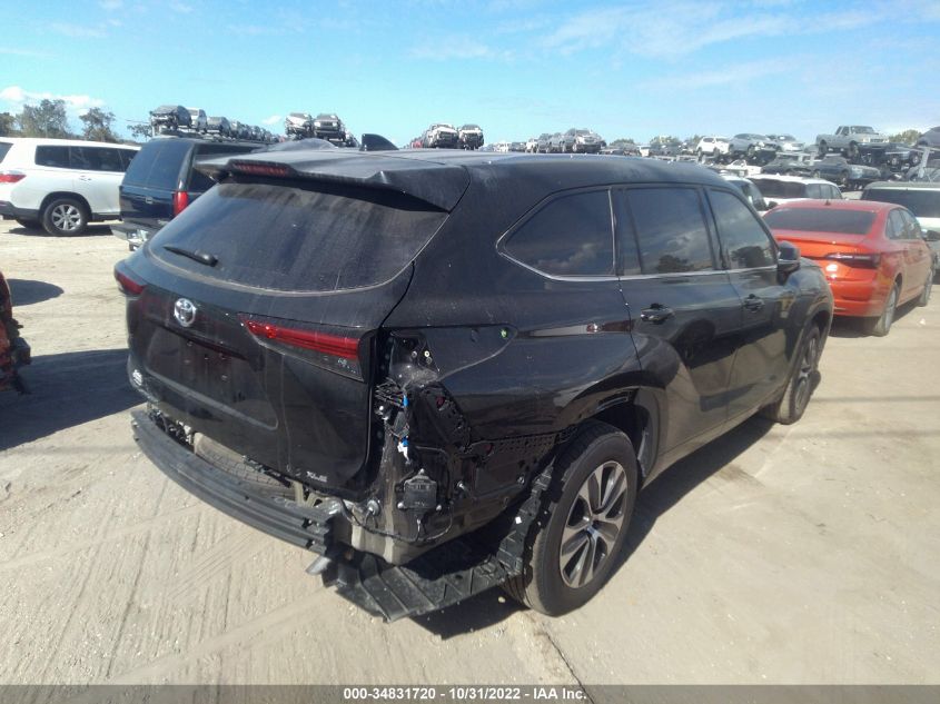 2021 TOYOTA HIGHLANDER XLE VIN: 5TDGZRAHXMS521159