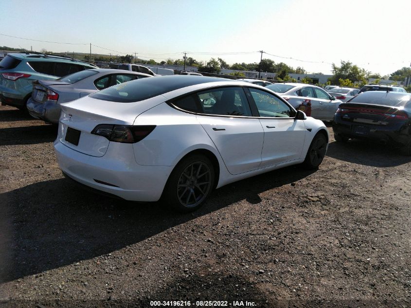 2022 TESLA MODEL 3 VIN: 5YJ3E1EA3NF115383