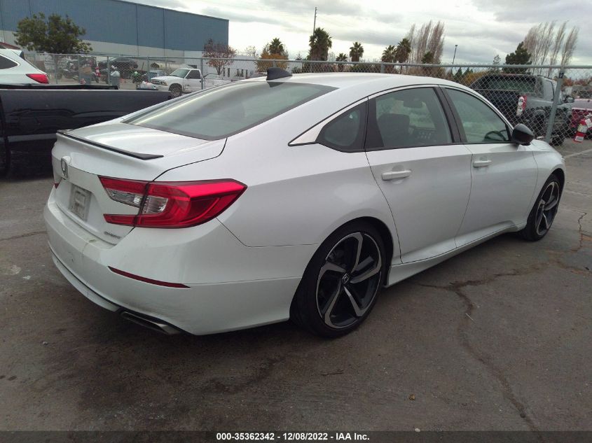 2022 HONDA ACCORD SEDAN SPORT VIN: 1HGCV1F35NA002786