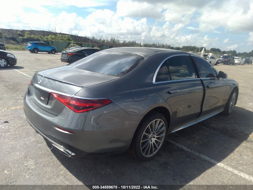 2022 MERCEDES-BENZ S-CLASS S 500 VIN: W1K6G6DB2NA089260