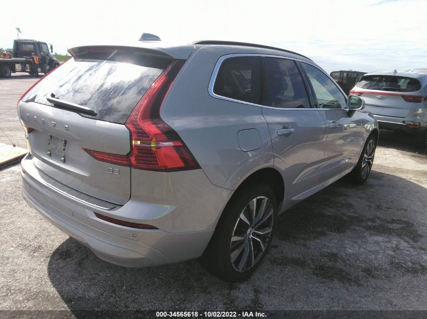 2022 VOLVO XC60 MOMENTUM VIN: YV4L12DK9N1914344