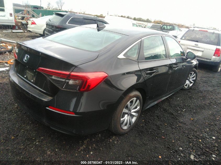 2022 HONDA CIVIC SEDAN LX VIN: 2HGFE2F2XNH514393