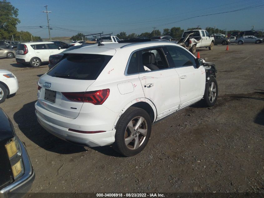 2020 AUDI Q3 PREMIUM VIN: WA1AECF3XL1114699