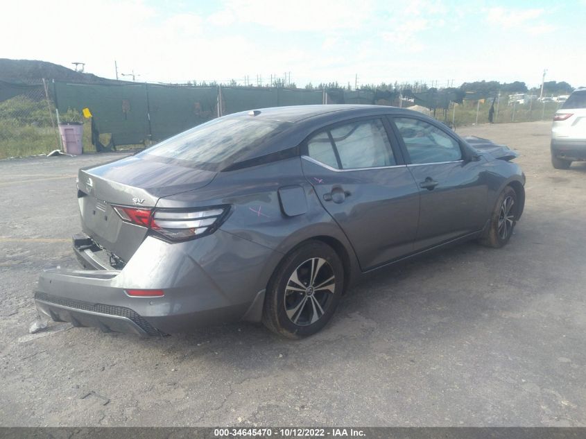 2022 NISSAN SENTRA SV VIN: 3N1AB8CV2NY208420