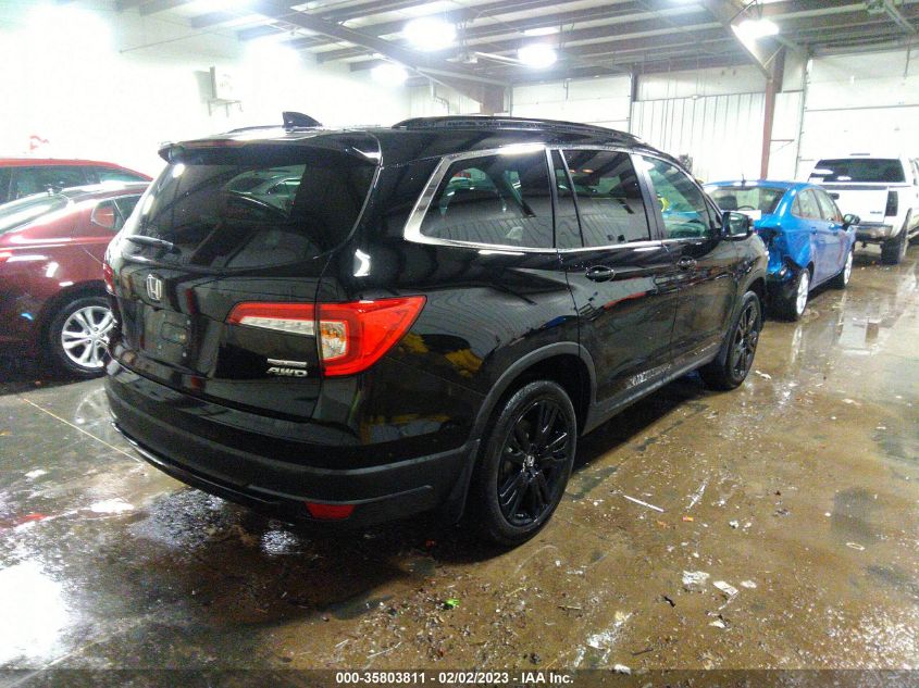 2021 HONDA PILOT SPECIAL EDITION VIN: 5FNYF6H28MB086109