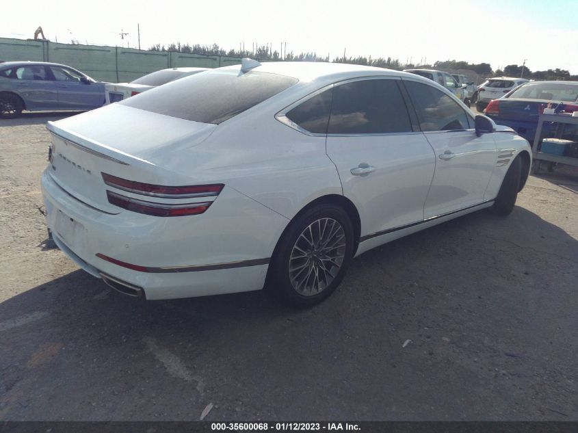 2022 GENESIS G80 2.5T VIN: KMTGB4SC8NU095982