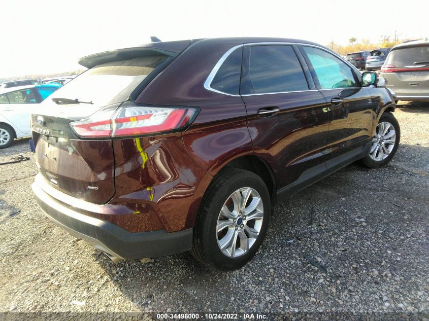 2022 FORD EDGE TITANIUM VIN: 2FMPK4K90NBA39930