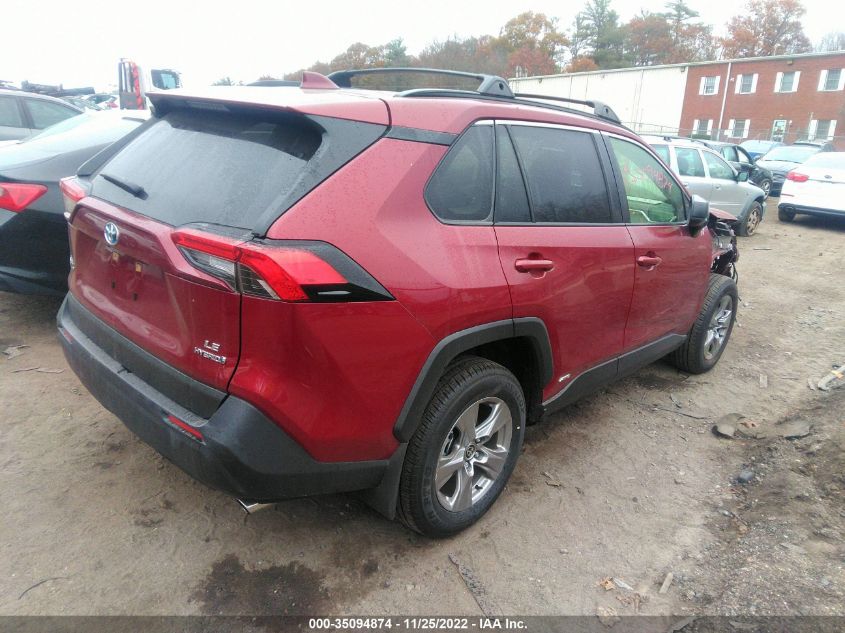 2022 TOYOTA RAV4 HYBRID LE VIN: JTMLWRFVXND150166