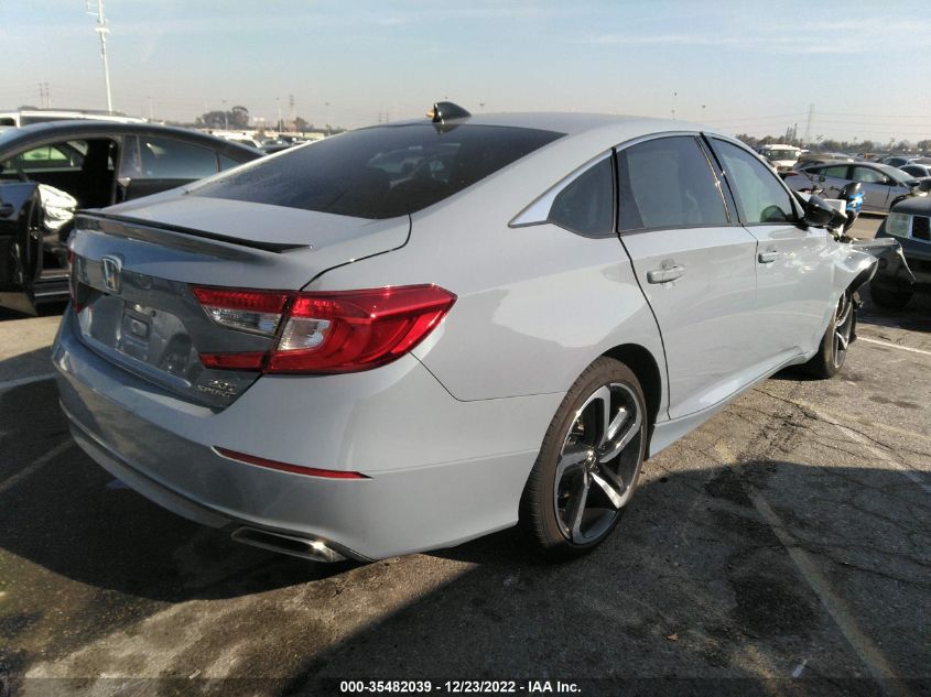 2022 HONDA ACCORD SEDAN SPORT VIN: 1HGCV2F30NA006394