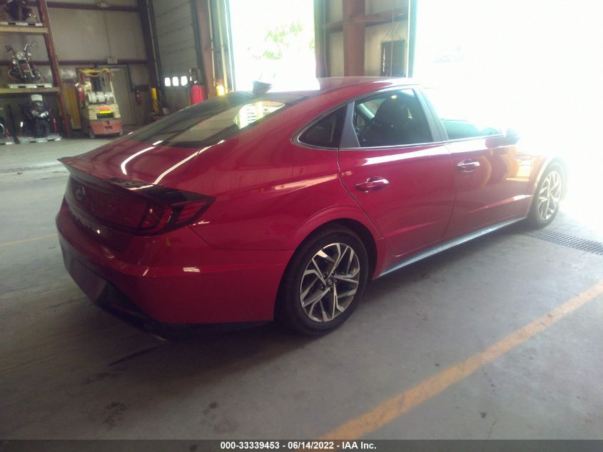 2020 HYUNDAI SONATA SEL VIN: 5NPEF4JA4LH059188
