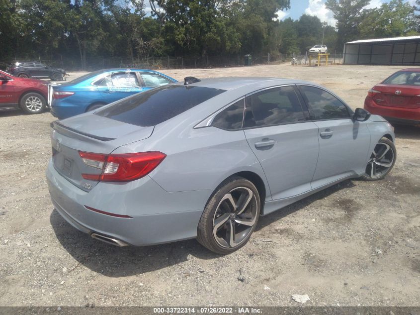 2021 HONDA ACCORD SEDAN SPORT VIN: 1HGCV2F32MA009621