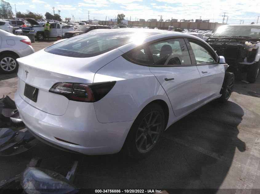 2022 TESLA MODEL 3 VIN: 5YJ3E1EA5NF236478