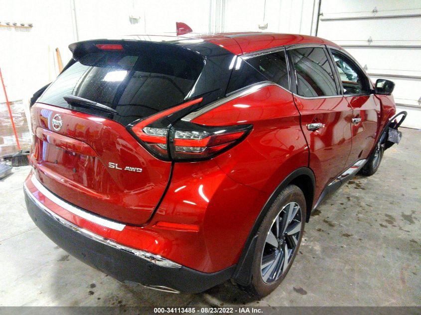 2022 NISSAN MURANO SL VIN: 5N1AZ2CSXNC109747
