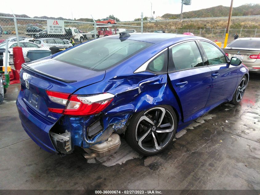 2022 HONDA ACCORD SEDAN SPORT VIN: 1HGCV1F34NA045242