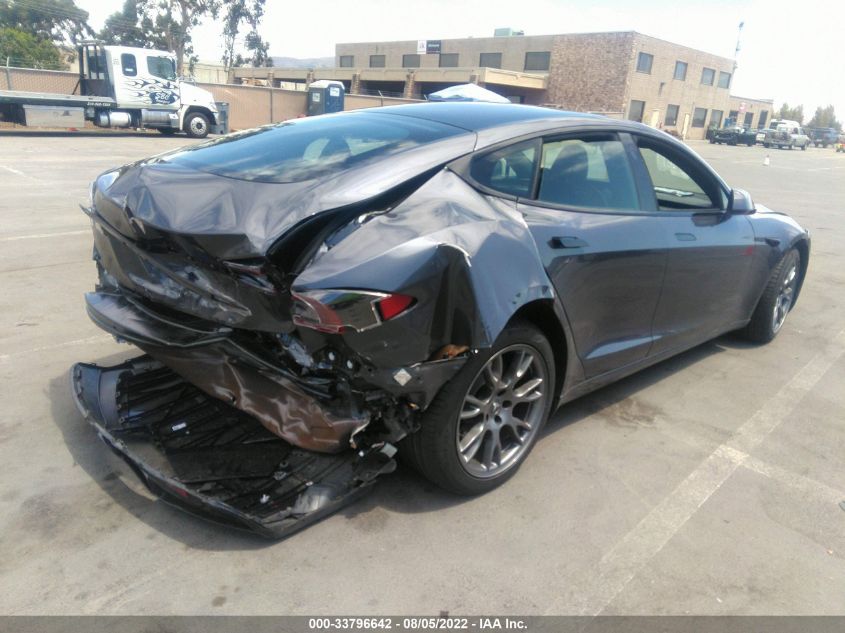2022 TESLA MODEL S VIN: 5YJSA1E55NF461154