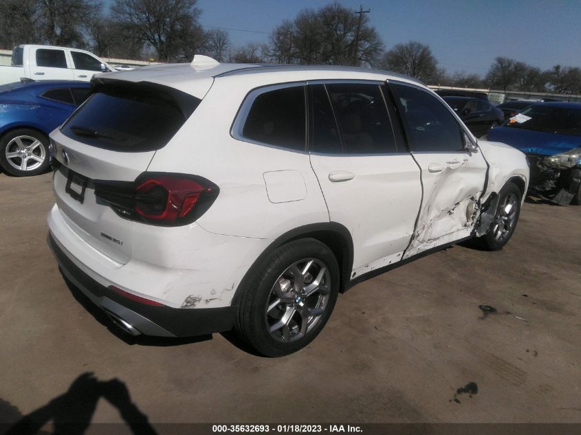 2022 BMW X3 SDRIVE30I VIN: WBX47DP05NN158485