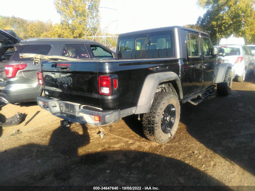 2022 JEEP GLADIATOR SPORT VIN: 1C6HJTAG5NL101027