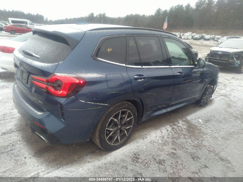 2022 BMW X3 XDRIVE30I VIN: 5UX53DP01N9J31384
