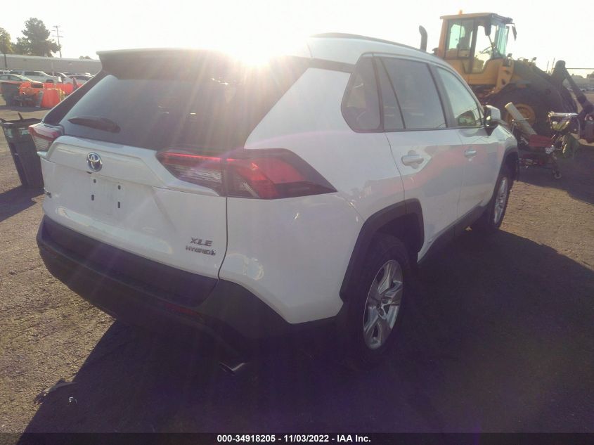 2021 TOYOTA RAV4 HYBRID XLE VIN: 2T3RWRFV4MW117207