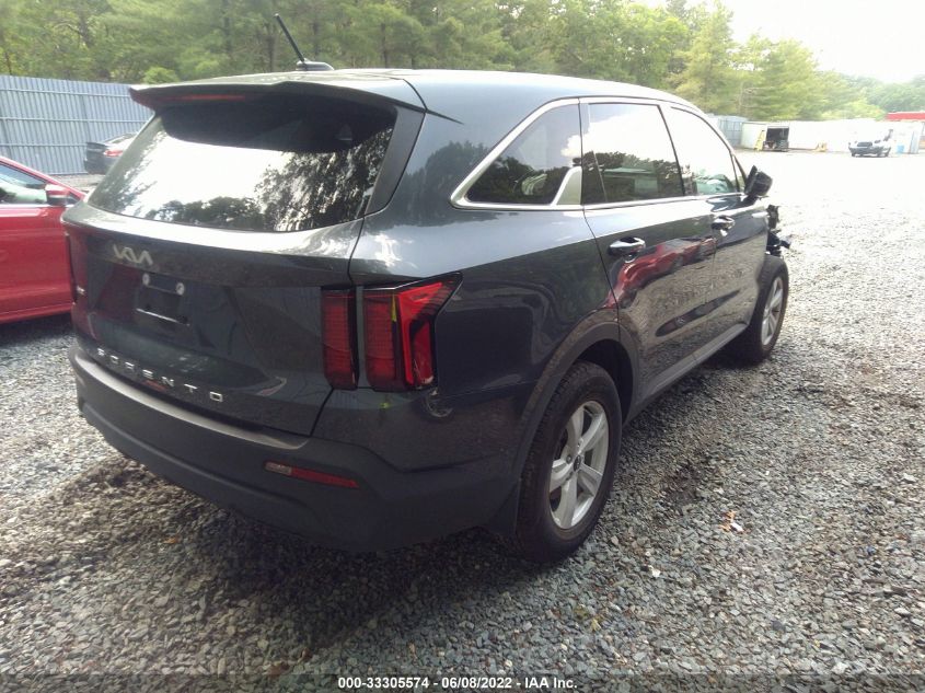 2022 KIA SORENTO LX VIN: 5XYRGDLC9NG092730