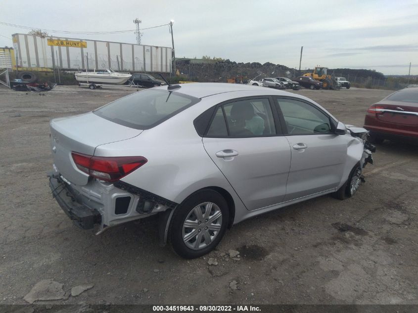 2022 KIA RIO S VIN: 3KPA24AD0NE458255