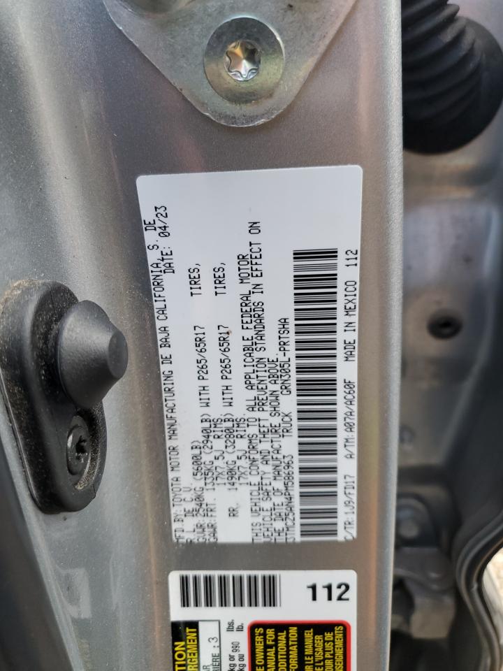 2023 TOYOTA TACOMA DOUBLE CAB VIN:3TMCZ5AN4PM586963
