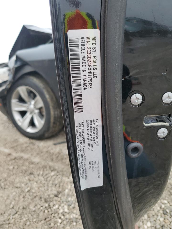 2022 DODGE CHALLENGER SXT VIN:2C3CDZAGXNH179138