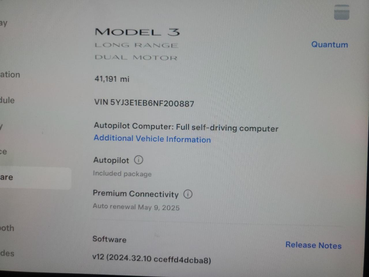 2022 TESLA MODEL 3  VIN:5YJ3E1EB6NF200887