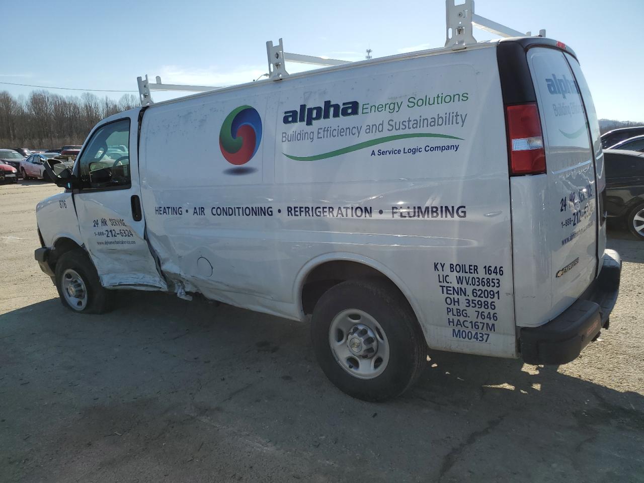 2023 CHEVROLET EXPRESS G2500  VIN:1GCWGAFP1P1241988