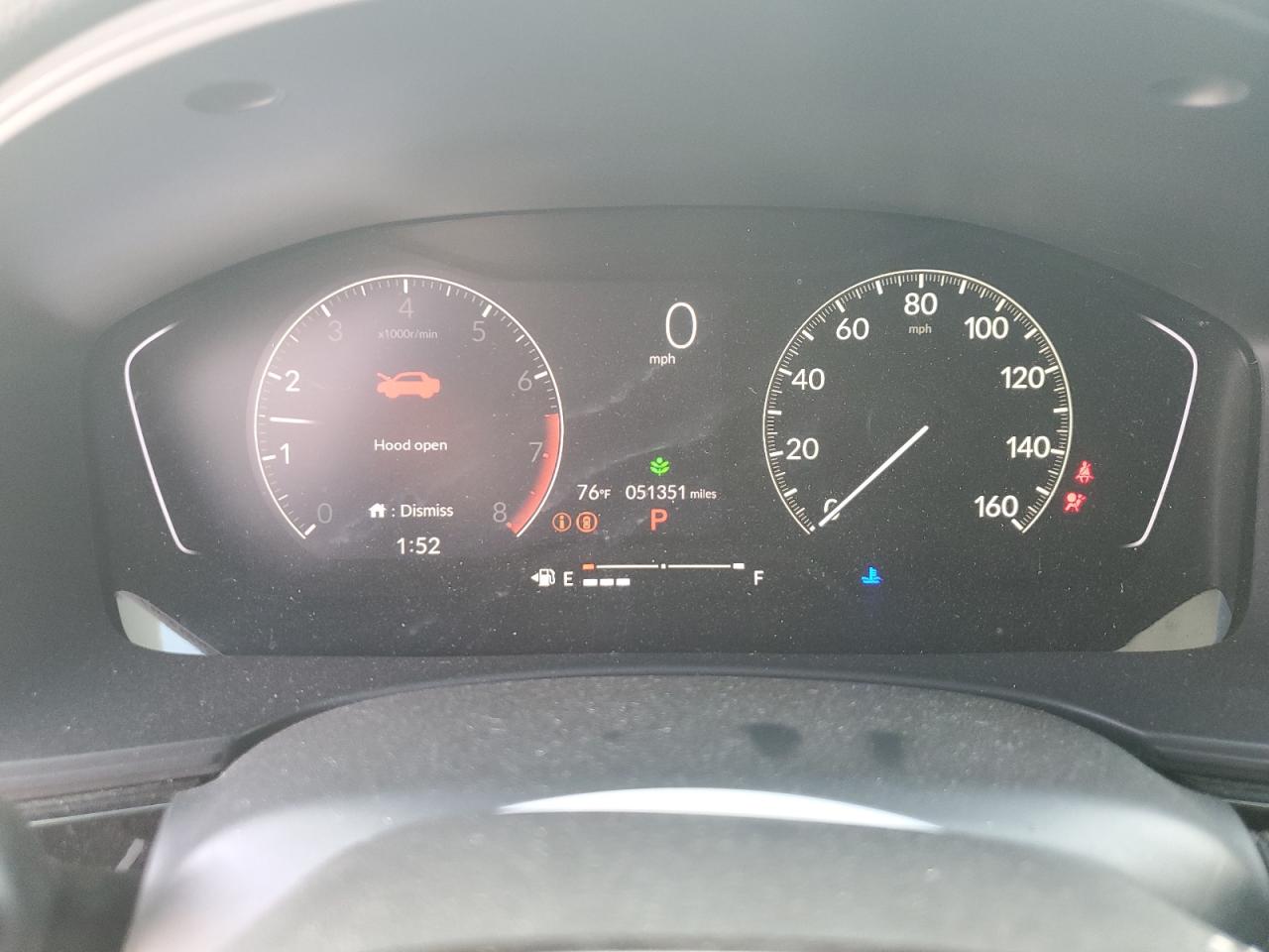 2022 HONDA CIVIC EX VIN:2HGFE1F78NH307619