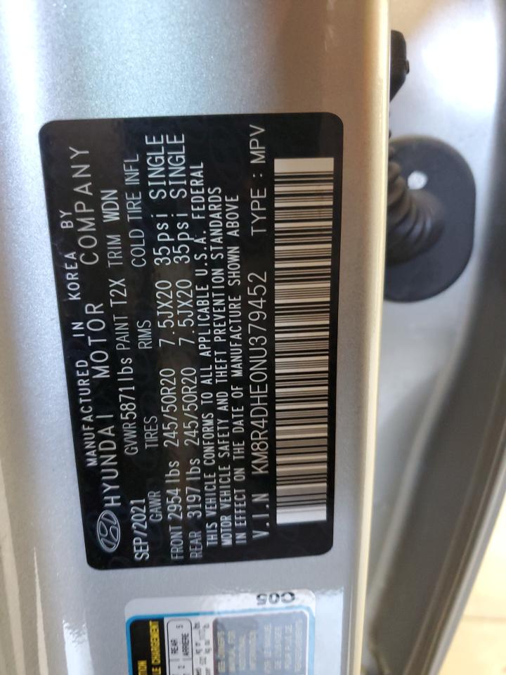 2022 HYUNDAI PALISADE SEL VIN:KM8R4DHE0NU379452