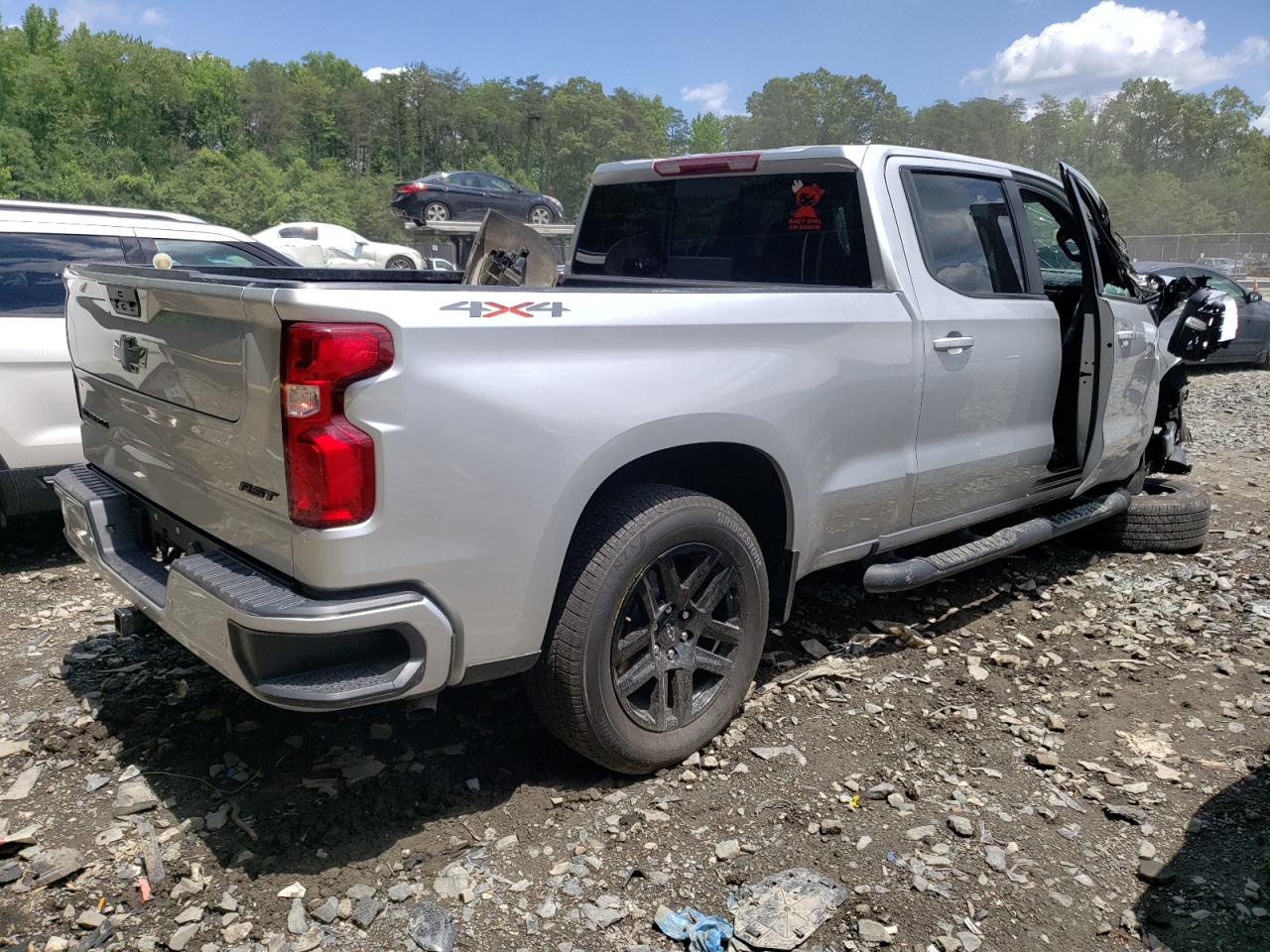 2022 CHEVROLET SILVERADO LTD K1500 RST VIN:3GCUYEED2NG105676