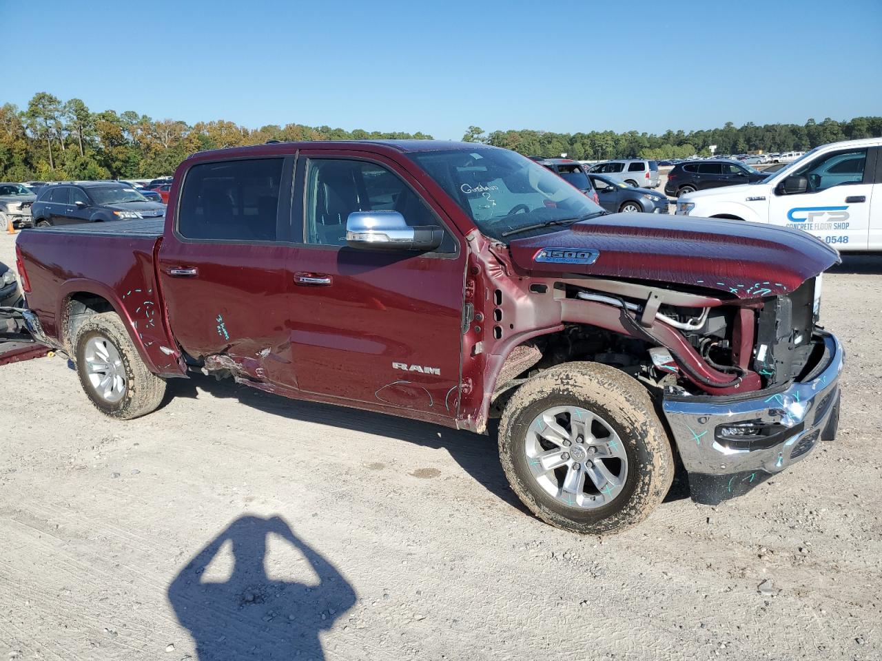 2022 RAM 1500 LARAMIE VIN:1C6RRFJG4NN305353