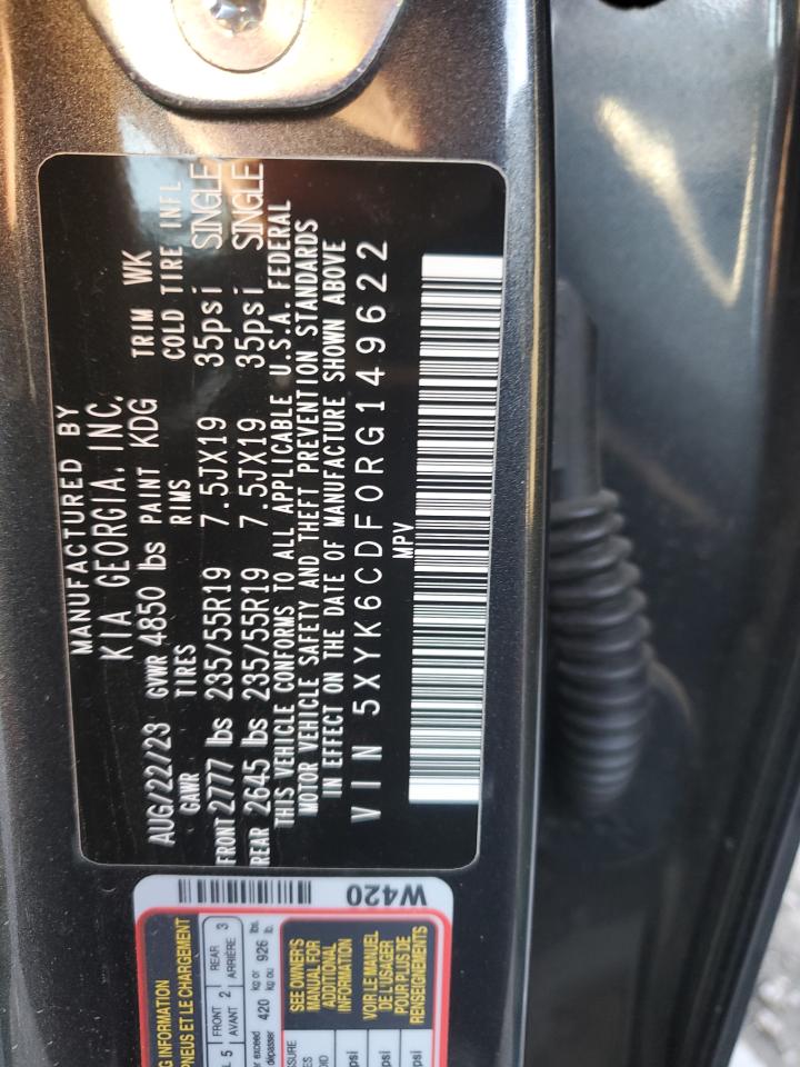 2024 KIA SPORTAGE X LINE VIN:5XYK6CDF0RG149622