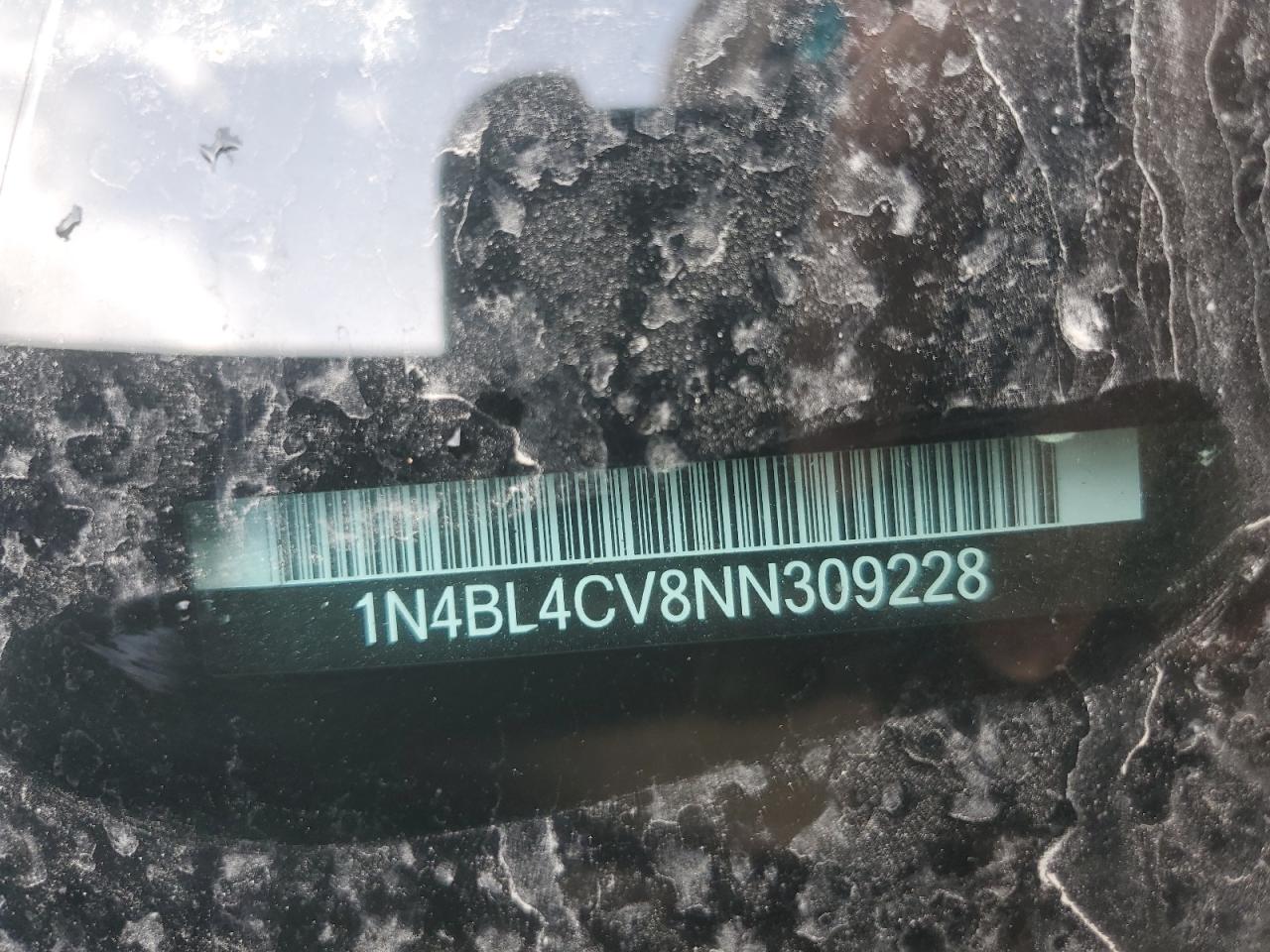 2022 NISSAN ALTIMA SR VIN:1N4BL4CV8NN309228