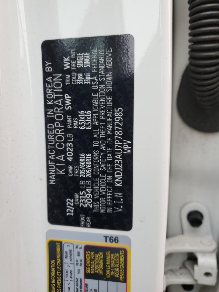 2023 KIA SOUL LX VIN:KNDJ23AU7P7872985