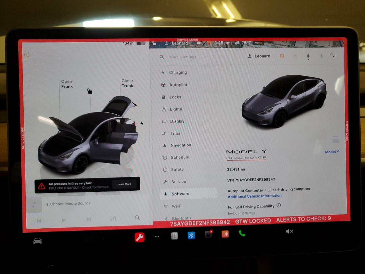 2022 TESLA MODEL Y  VIN:7SAYGDEF2NF398942
