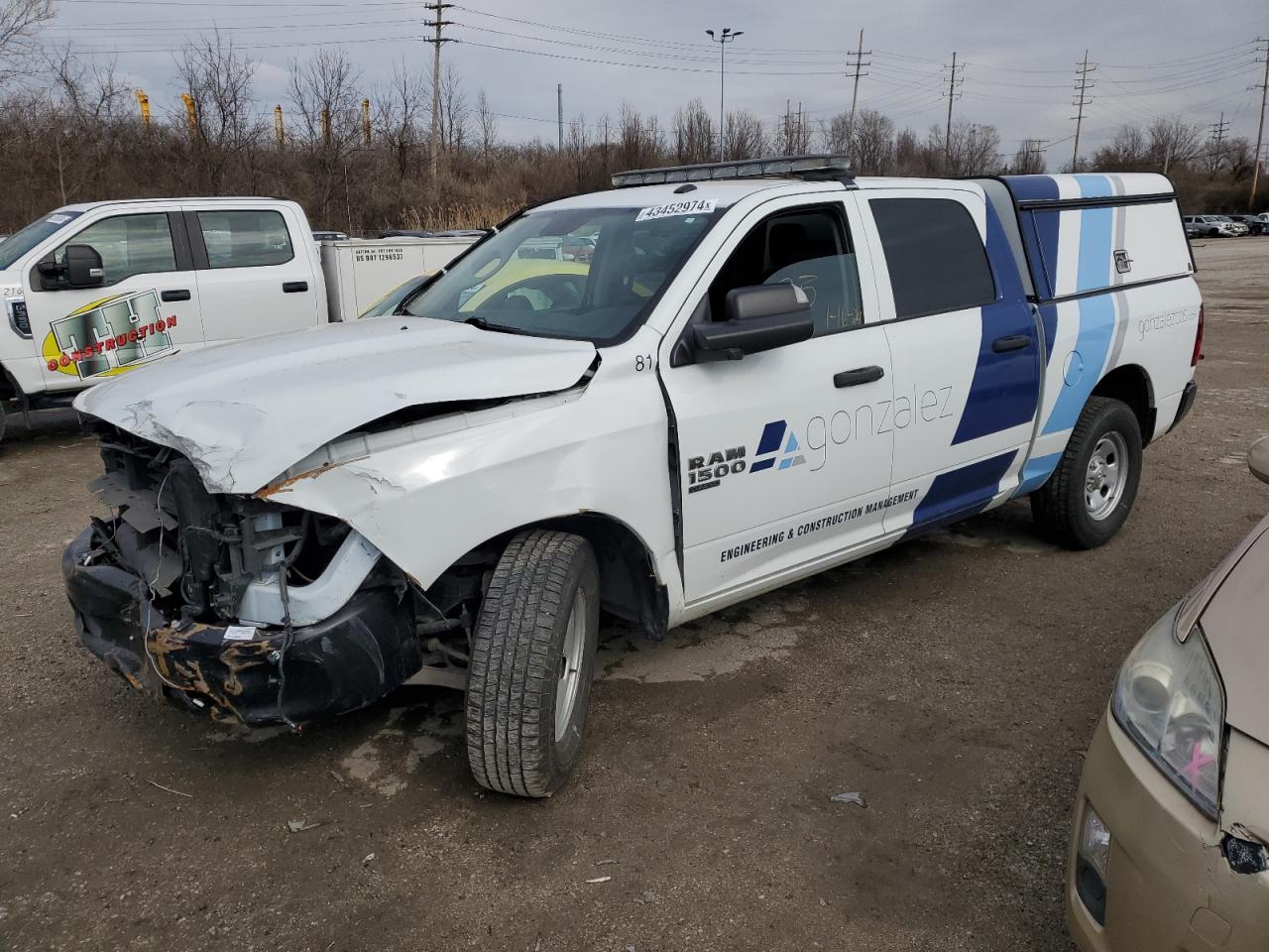 2022 RAM 1500 CLASSIC TRADESMAN VIN:3C6RR6KG6NG293214