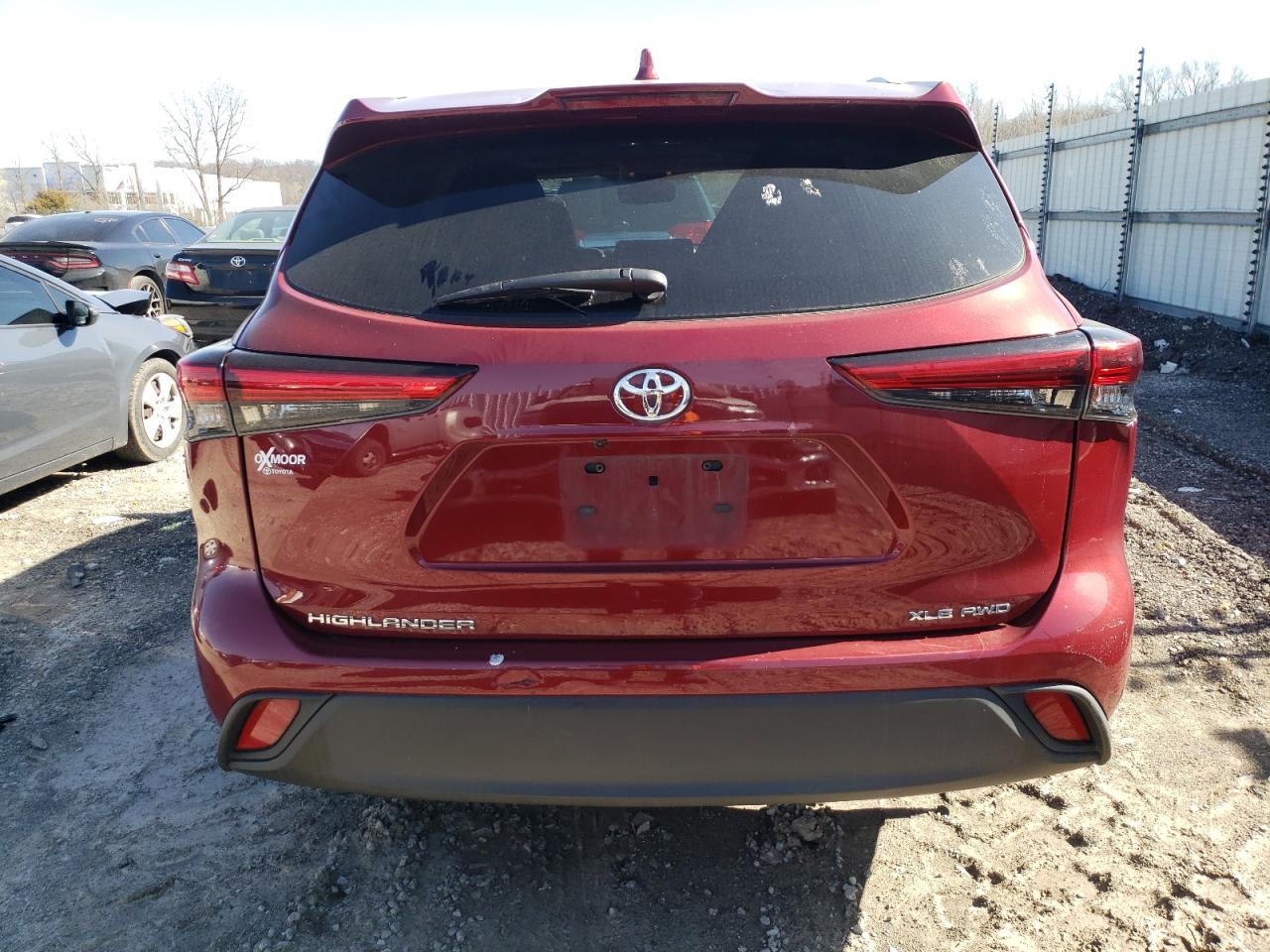 2022 TOYOTA HIGHLANDER XLE VIN:5TDGZRBH6NS573534