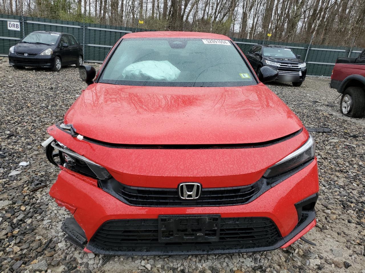 2022 HONDA CIVIC SPORT VIN:2HGFE2F57NH599154