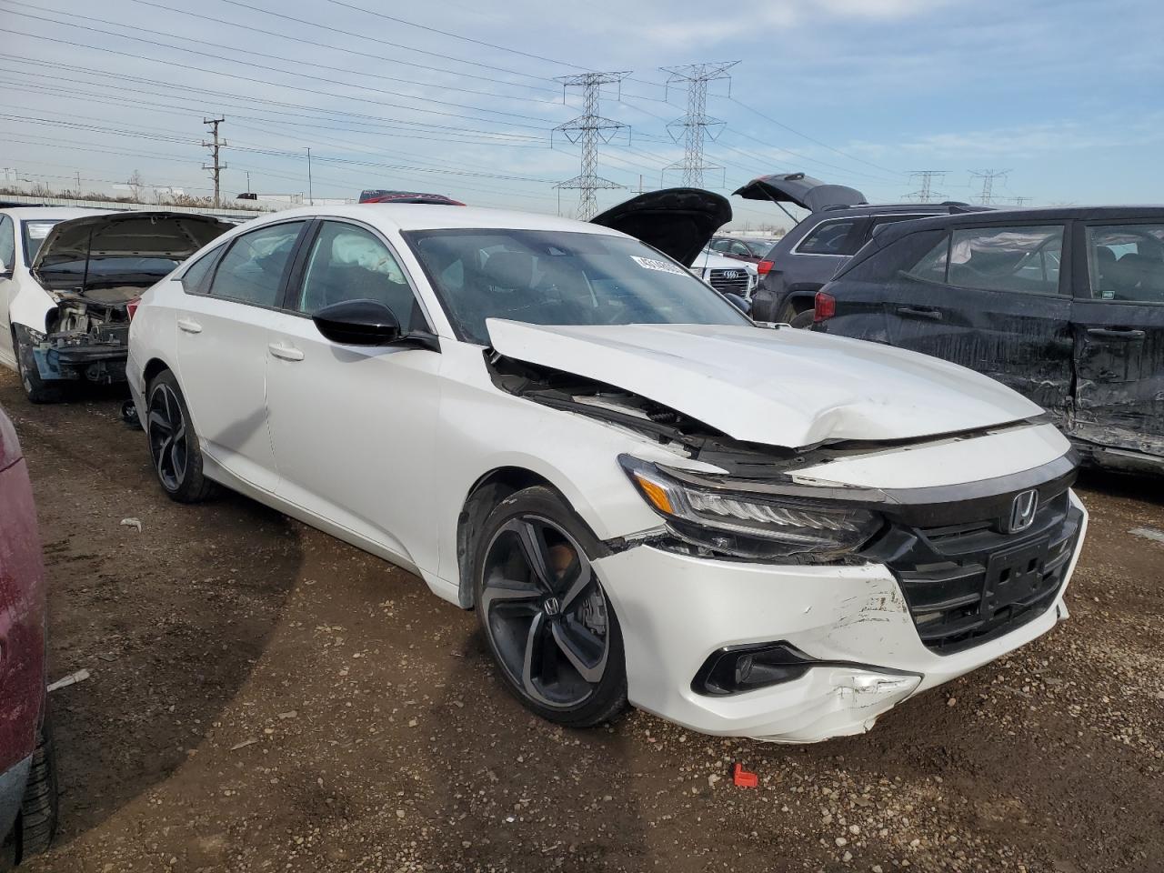2022 HONDA ACCORD SPORT VIN:1HGCV1F33NA113370